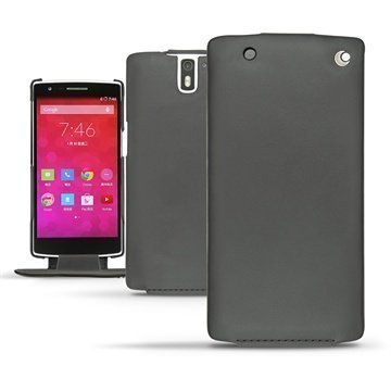 OnePlus One Noreve Tradition Flip Leather Case PerpÃ©tuelle Musta