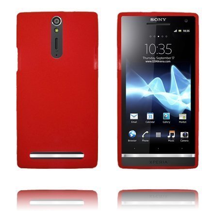 Oneline Soft Shell Punainen Sony Xperia S Silikonikuori