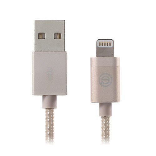 Opso 1m Punottu Kaapeli Apple Lightning Laitteille Champagne