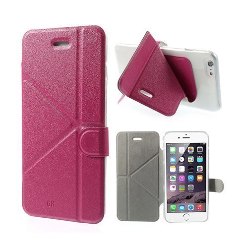 Origami Kuuma Pinkki Iphone 6 Plus Nahkakotelo