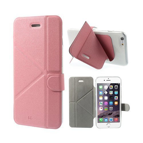 Origami Vaaleanpunainen Iphone 6 Plus Nahkakotelo
