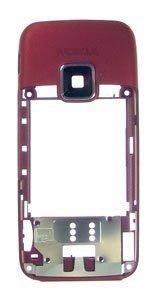 Original Nokia E65 Middle Housing Red