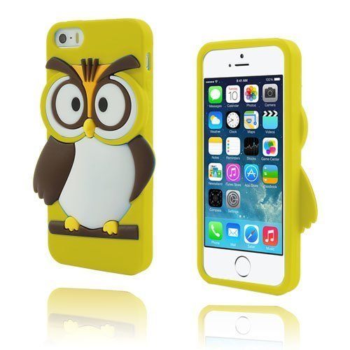 Owl Keltainen Iphone 5 / 5s Suojakuori
