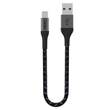 Ozaki O!Tool Lightning / USB Kaapeli iPhone 6 / 6S iPad Mini 4 Musta / Harmaa