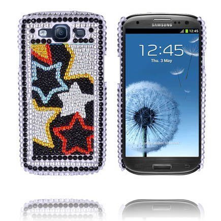 Paris Sekalaiset Tähdet Samsung Galaxy S3 Bling Suojakuori