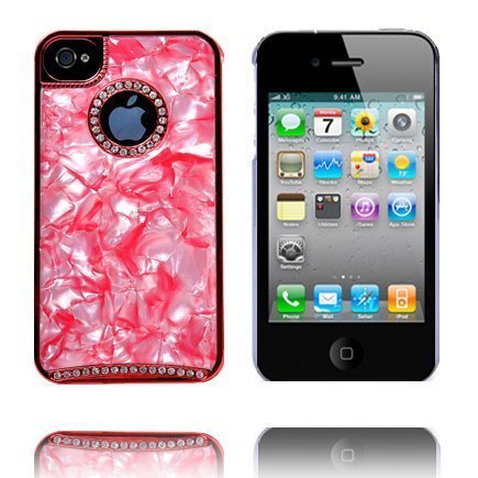 Pearls & Diamonds Punainen Iphone 4s Suojakuori
