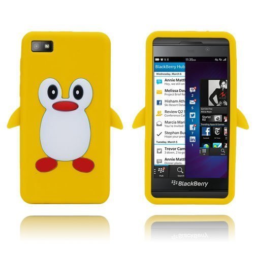 Penguin Keltainen Blackberry Z10 Suojakuori