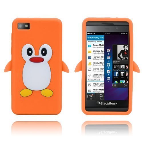 Penguin Oranssi Blackberry Z10 Suojakuori