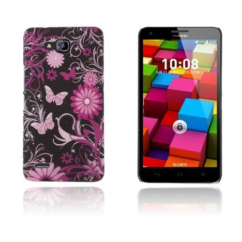 Persson Huawei Ascend G750 Kova Suojakuori Perhoset Ja Kukat
