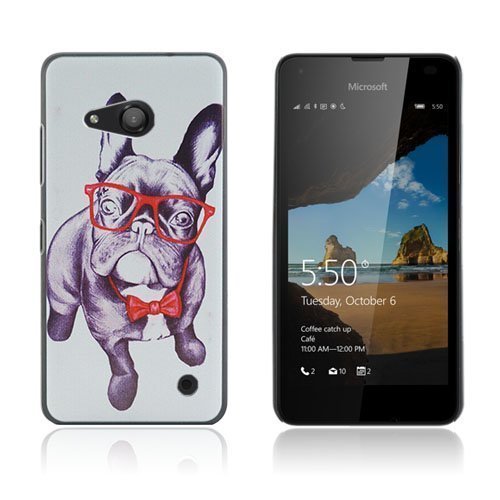 Persson Microsoft Lumia 550 Kova Kuori Mopsi Jolla On Silmälasit