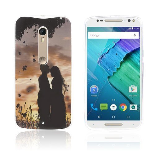Persson Motorola Moto X Style Gel Tpu Protective Cover Couple Kissing