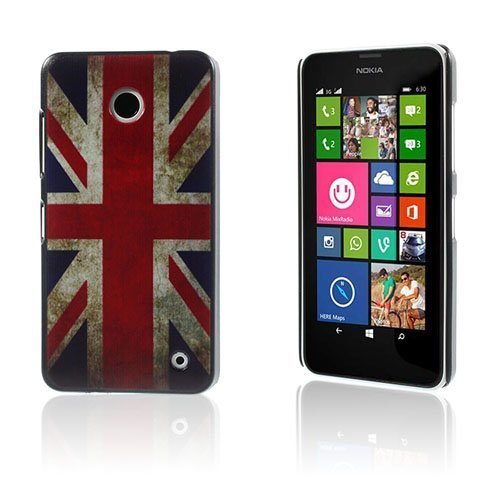 Persson Nokia Lumia 630 / 635 Kuori Vanhanaikainen Britannian Lippu