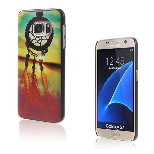 Persson Samsung Galaxy S7 Kova Muovikuori Auringon Lasku Unensieppaaja