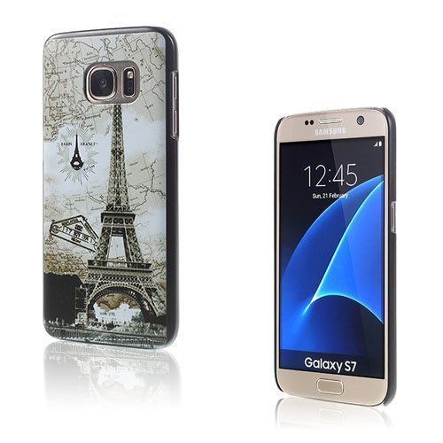 Persson Samsung Galaxy S7 Kova Muovikuori Pariisin Eiffel Torni