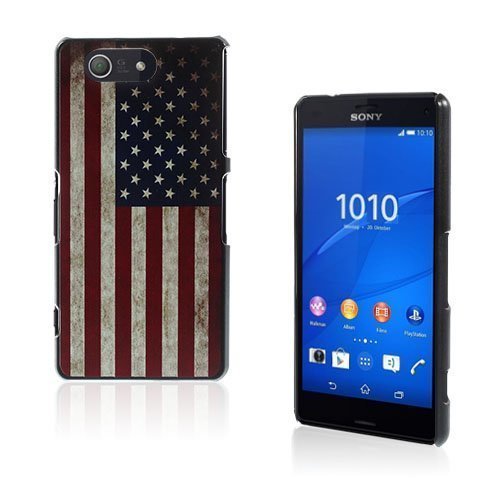 Persson Sony Xperia Z3 Compact Suojakuori Usa:N Lippu