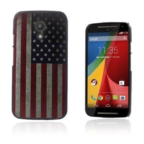 Persson Usa:N Lippu Motorola Moto G2 Suojakuori