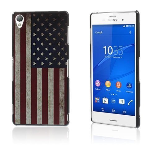 Persson Usa:N Lippu Sony Xperia Z3 Suojakuori