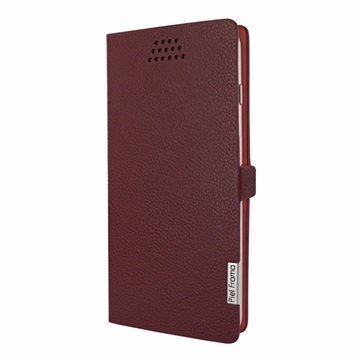 Piel Frama Book Style Universal Flip Leather Case 5.5 Burgundy