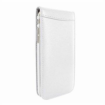 Piel Frama Classic Magnetic nahkainen läppäkotelo iPhone 7 Plus Valkoinen