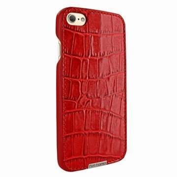 Piel Frama SlimGrip nahkainen suojakotelo iPhone 7 Krokotiili Punainen
