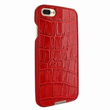 Piel Frama SlimGrip nahkainen suojakotelo iPhone 7 Plus Punainen Krokotiilinnahka
