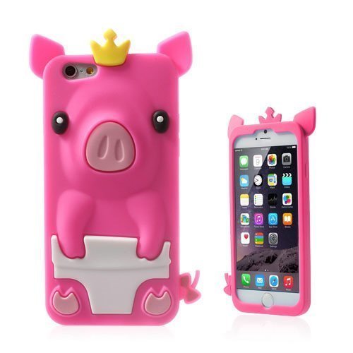 Pig Kuuma Pinkki Iphone 6 Suojakuori