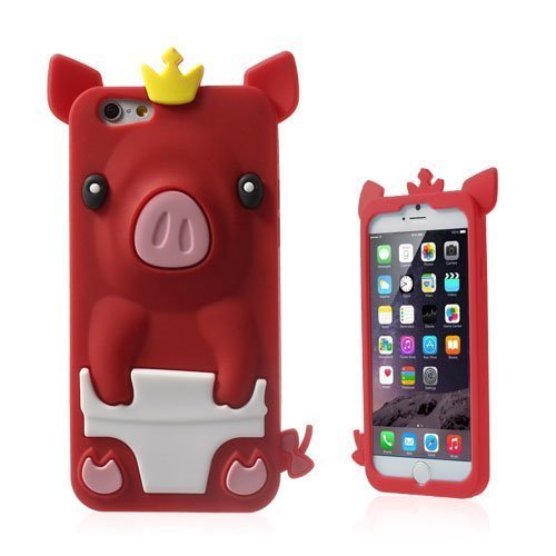 Pig Punainen Iphone 6 Suojakuori
