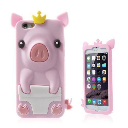 Pig Vaaleanpunainen Iphone 6 Suojakuori
