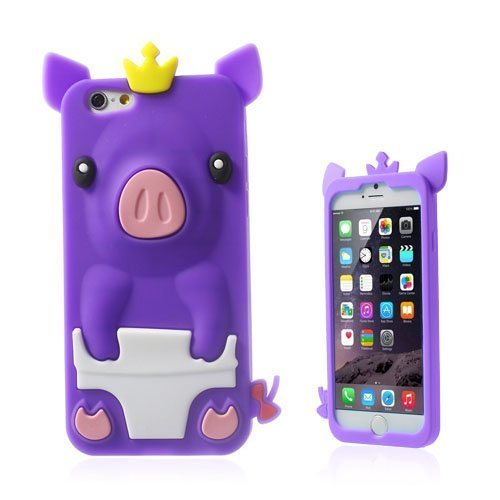 Pig Violetti Iphone 6 Suojakuori