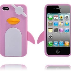 Pirate Penguin Vaaleanpunainen Iphone 4 / 4s Suojakuori