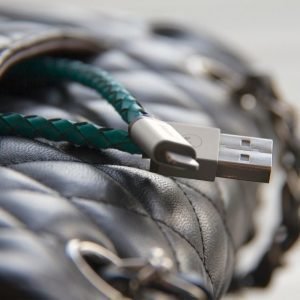 PlusUs Lifestar Lightning Cable 1 m Cross Turquoise