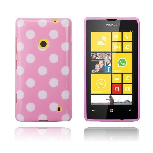 Polka Dote Pinkki Nokia Lumia 520 Suojakuori