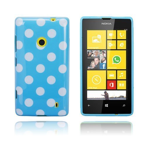 Polka Dote Sininen Nokia Lumia 520 Suojakuori