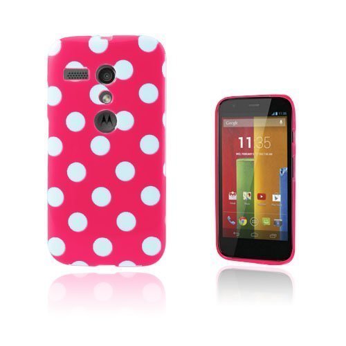 Polka Dots Kuuma Pinkki Motorola Moto G Suojakuori