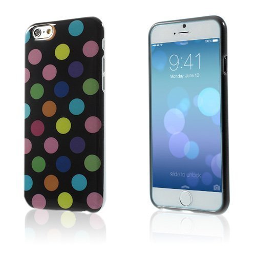 Polka Dots Musta / Värikäs Iphone 6 Suojakuori