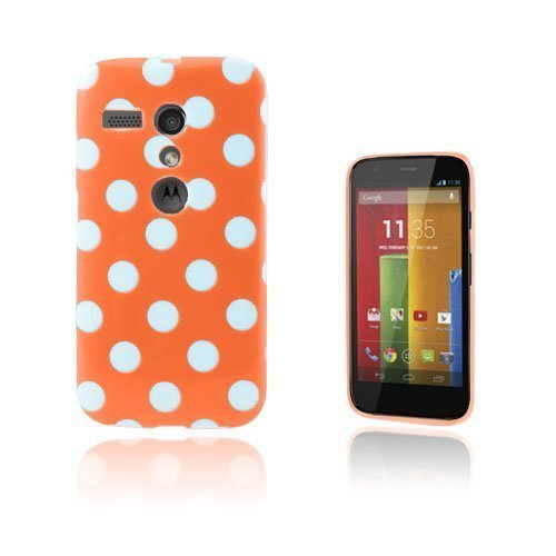 Polka Dots Oranssi Motorola Moto G Suojakuori