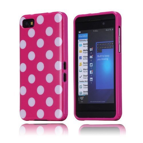 Polka Dots Pinkki Blackberry Z10 Suojakuori