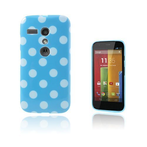 Polka Dots Sininen Motorola Moto G Suojakuori