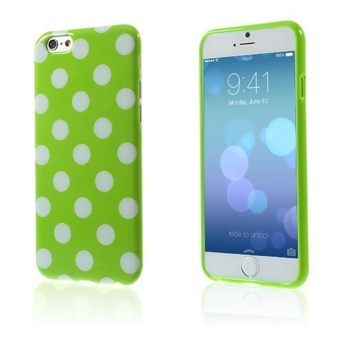 Polka Dots Vihreä / Valkoinen Iphone 6 Suojakuori