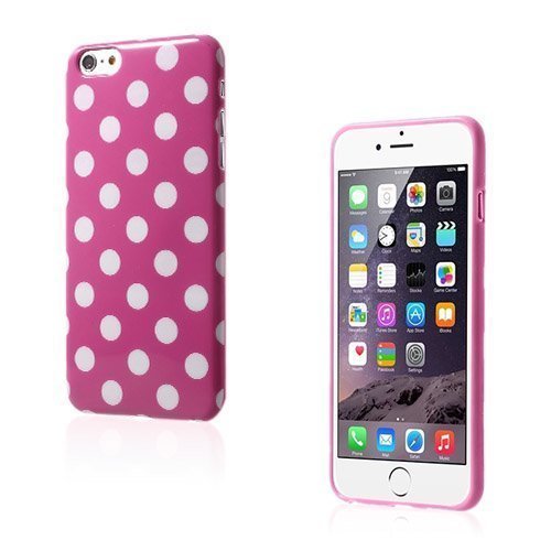 Polka Pinkki / Valkoinen Iphone 6 Plus Suojakuori