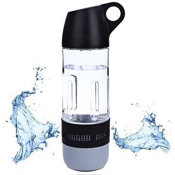 Portable Water Bottle Wireless Speaker Black