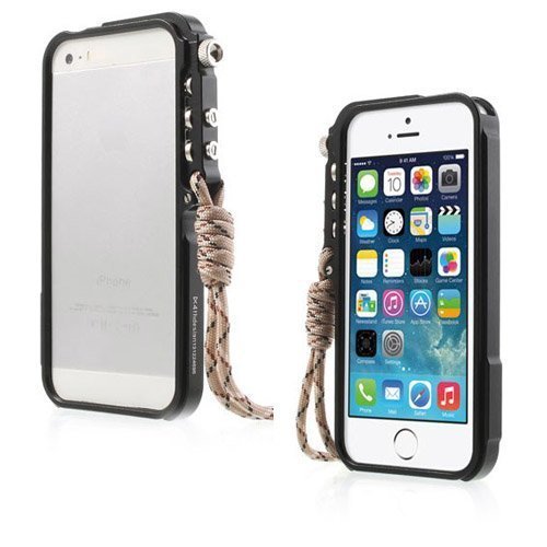 Premium Musta Iphone 6 Metallinen Bumper