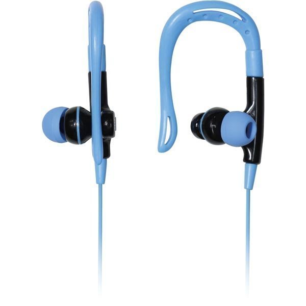 Promate Glitzy Headset behind-the-ear litteä kaapeli sininen
