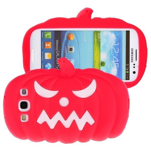 Pumpkin Punainen Samsung Galaxy S3 Silikonikuori