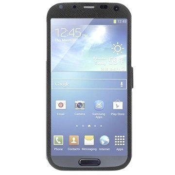 Puro Booklet Total View Kotelo Samsung Galaxy S4 I9500 I9505 I9502 Musta