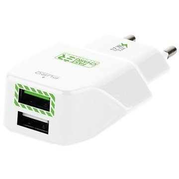 Puro Dual USB Fast Travel Charger White