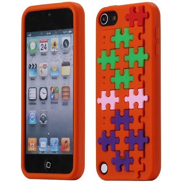 Puzzle Oranssi Ipod Touch 5 Silikonikuori