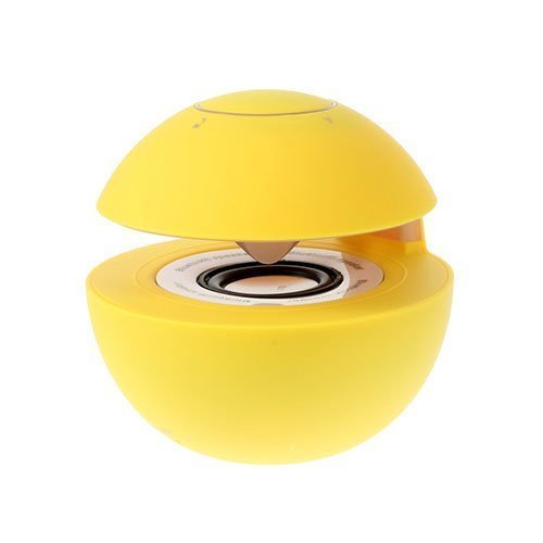 Pyöreä Bluetooth Mini Kaiutin Valoilla Keltainen