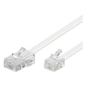 RJ11-RJ45 Telephone Cable 10m White