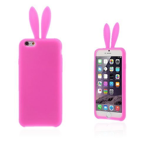 Rabbit Ears Kuuma Pinkki Iphone 6 Plus Suojakuori